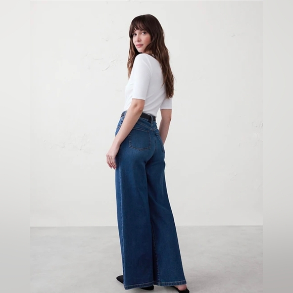 Banana Republic HighRise Wide Leg Jeans - Picture 2 of 7